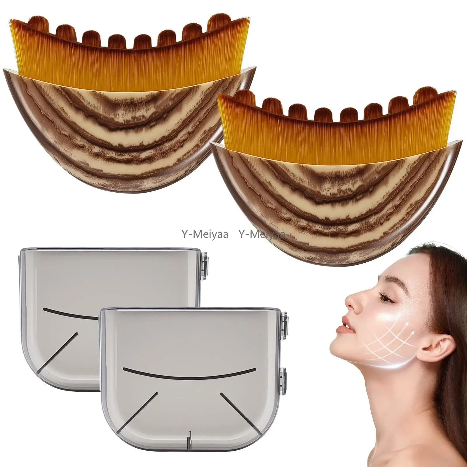 

New Lymphatic Contour Face Brush, Lymphatic Drainage Massager for Face,Ergonomically Designed To Fit The Skin Precisely and Reli