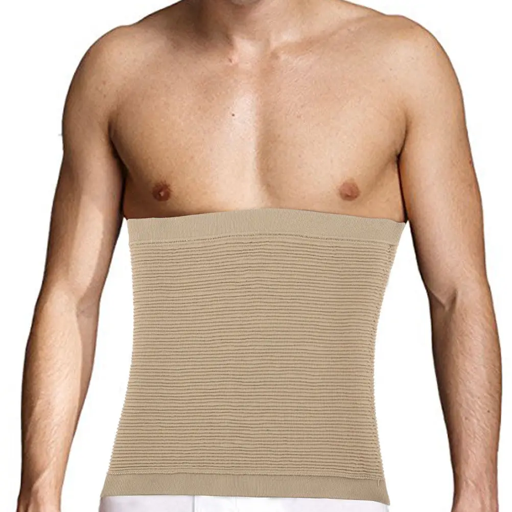 

Breathable Belly Band Skin Color Size M Waist Trimmer Belt Comfortable Elastic Slimming Fitness Belt Adjustable Compression