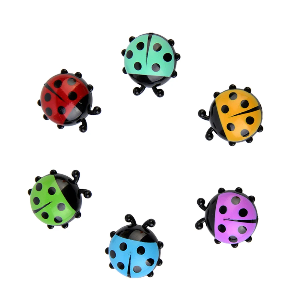 

12Pcs Plastic Ladybug Refrigerator Magnets Magnetic Fridge Stickers Creative Home Decoration Lovely Style