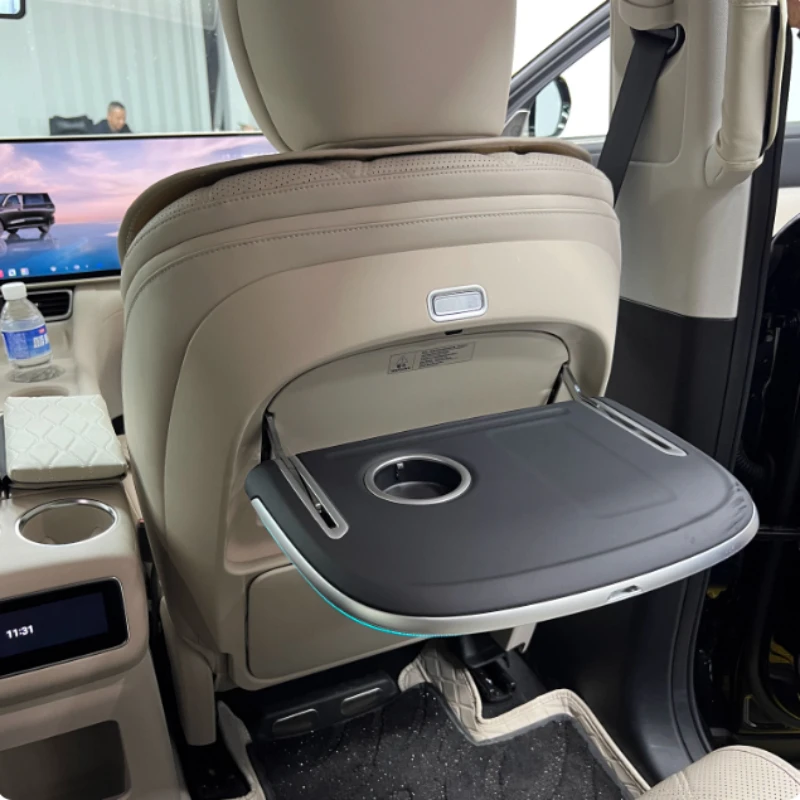 Foldable Electric Small Table Board with Wireless Charging and Ambient Light For Exeed ET8/Exlantix E02 Car Interior Accessories view 2