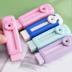 Creative Sliding Erasers, Push and Pull Pencil Eraser, Retractable Pencil Rubber School Stationery Supply