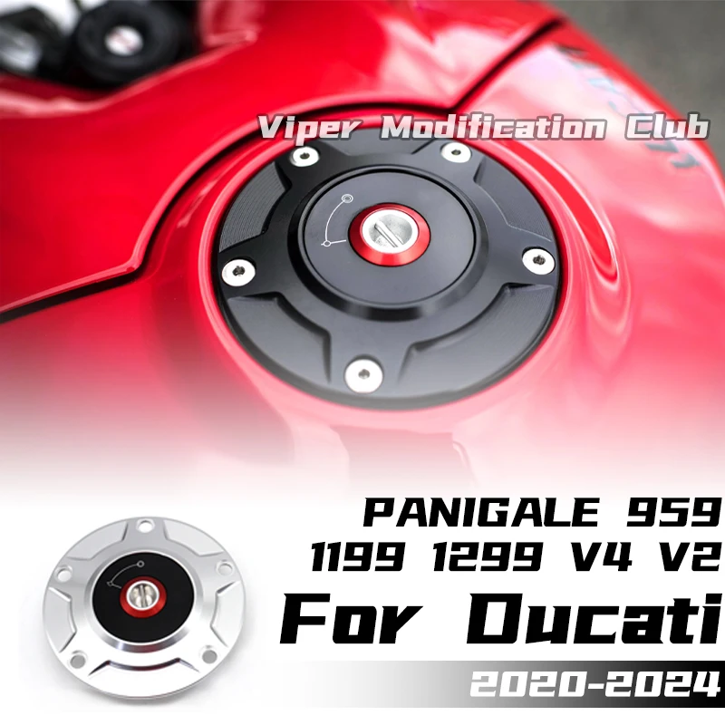

For Ducati PANIGALE 959 1199 1299 V4 V2STREETFIGHTER V4 Modified Quick-release fuel tank cap 2020 2021 2022 2023 2024 2025