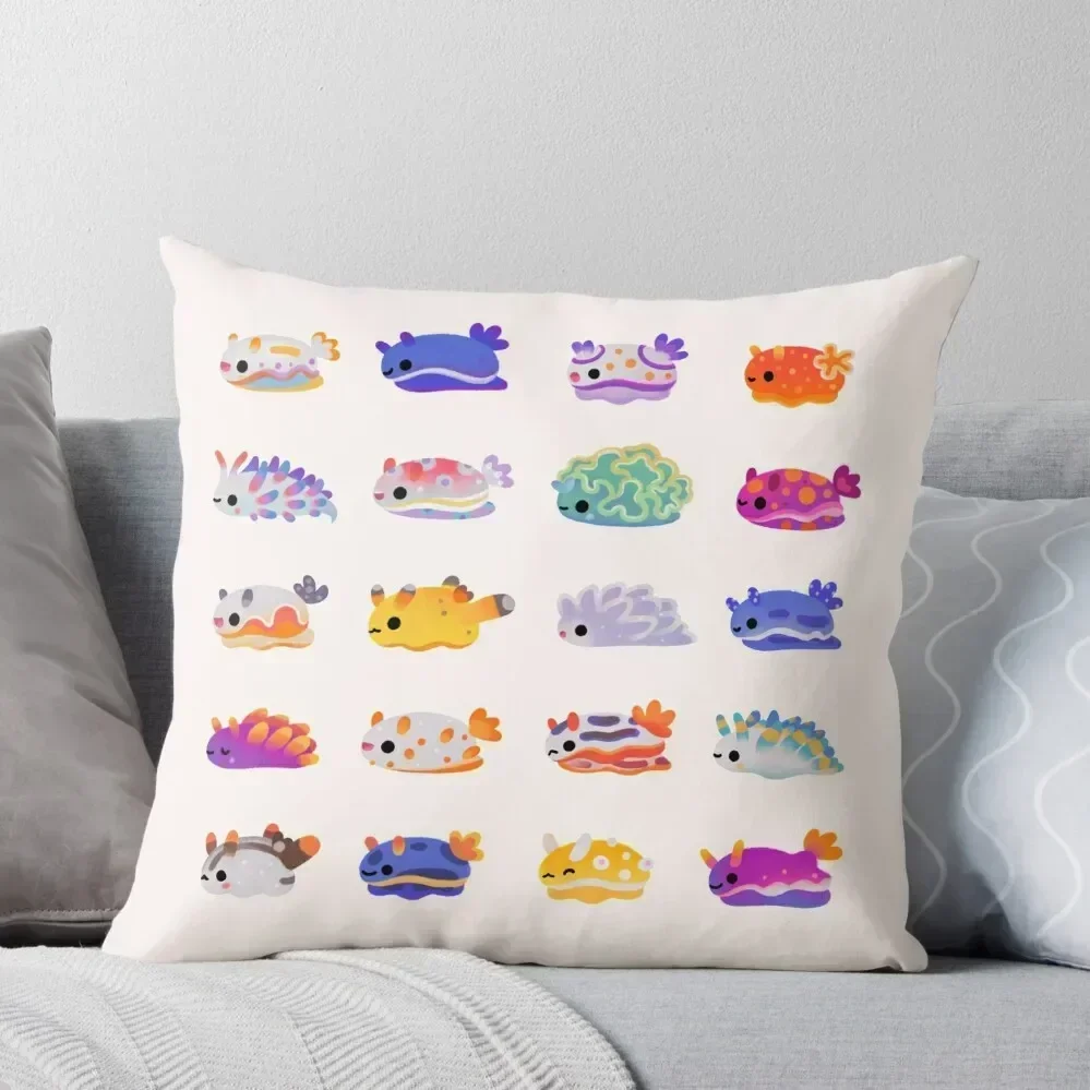 

Sea Slug Day - bright Throw Pillow Pillowcases Bed Cushions Sofa Decorative Covers Pillowcase Cushion pillow