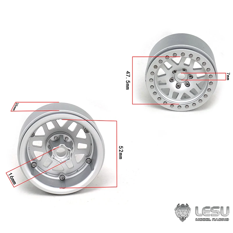 

1Pc Rave 4X4 4WD Metal 2.2In Wheel 21.9Mm Connection 1/10 Scx10 RC Crawler Car Outdoor Toys TH17947