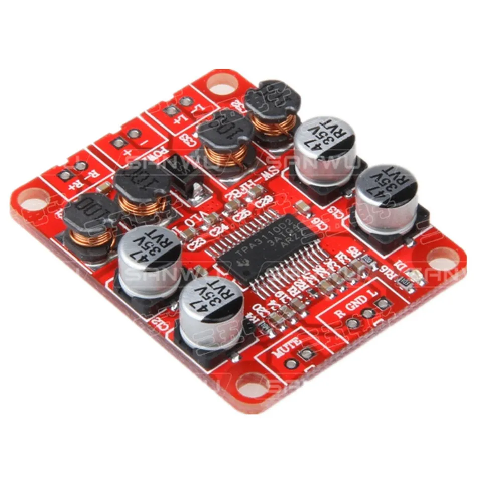 DC12V TPA3110 Digital Power Amplifier Module 2x15W Dual Channel Stereo DIY Speaker Amplifier Electronics Design