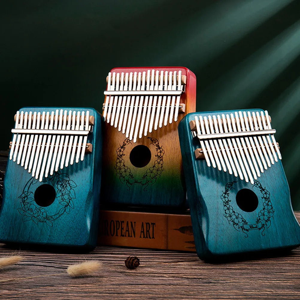 

2Sets Thumb Piano Bridge Wood 17-Key Kalimba Replacement Smooth DIY Natural Solid Professional Multi-Functional Part Accessory