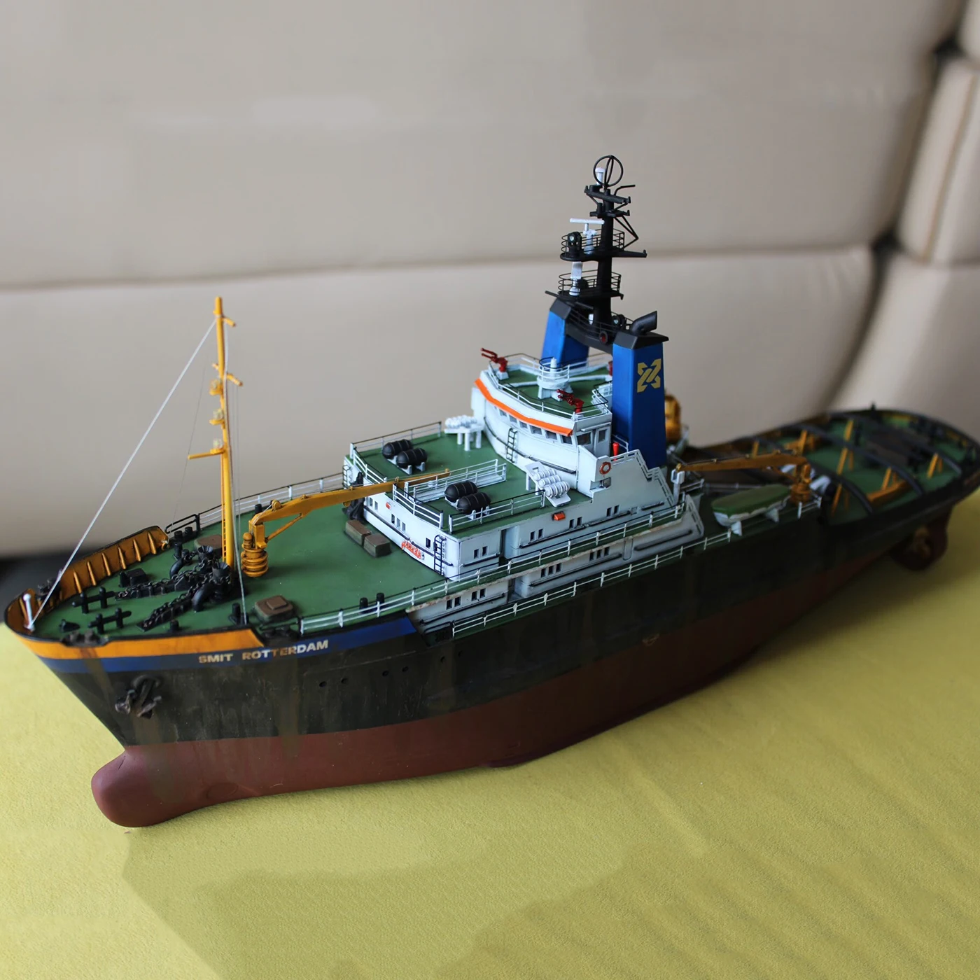 

1/200 RC Корабли 38 см Одиночный мотор Роттердам Океанский пульт дистанционного управления Буксир Полностью металлические детали RC Schiffe Модель корабля Игрушка