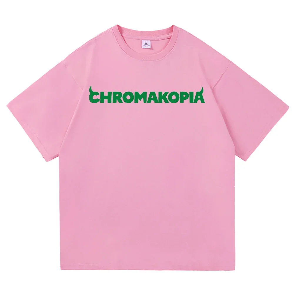 Tyler T Shirt Men women Aesthetic Letter The Creator Chromakopia Tour Print T-Shirt Unisex High Quality Sand Cotton Tees Shirts