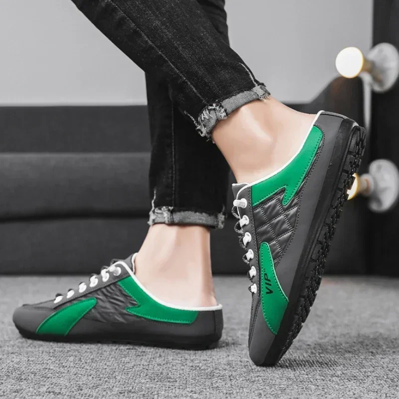 Men\'s Casual Shoes Non-slip Man New Fashion Casual Half Slippers Lightweight Men\'s 2023 Fashion Trend Outdoor Walking Shoes