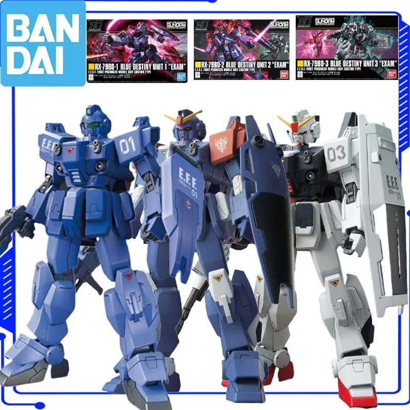 

Оригинальная коллекционная модель Bandai GUNDAM HG 1/144, фигурка из аниме RX-79 BD-1 2 3, набор для сборки, подарок для мальчиков, девочек и детей.