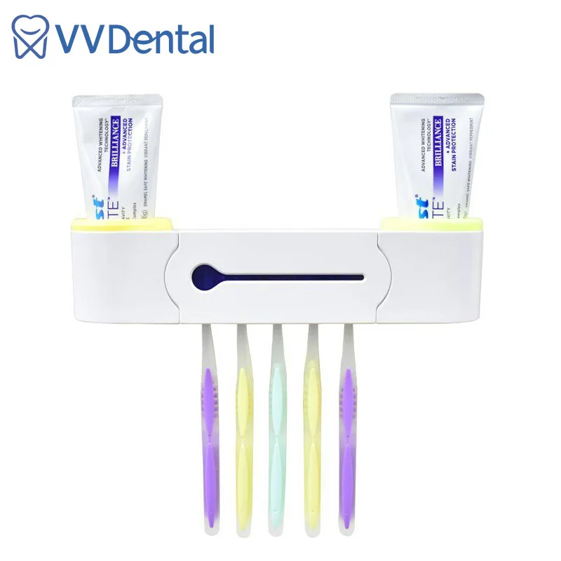 

Toothbrush Sanitizer Holder Ultraviolet Toothbrush Sterilizel Intelligent UV Toothbrush Holder Household Shelf Wall-mounted