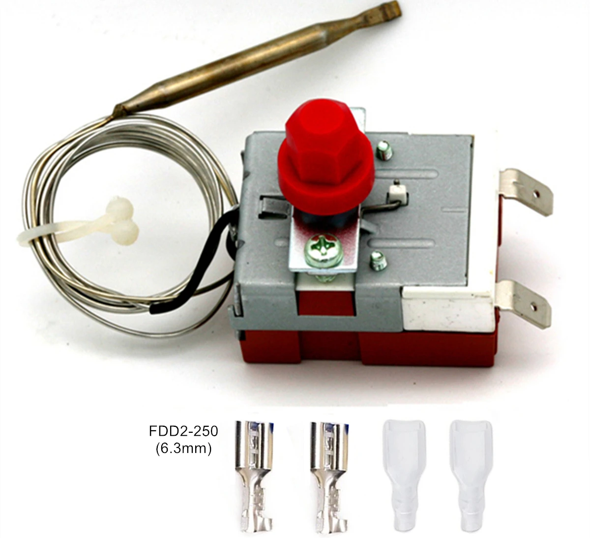 Kapillarthermostat, Glühbirne, Thermometer, fest, hohe Temperatur, Sicherheitsbegrenzer, Steuerschalter, manueller Reset, TSR – für Ofenheizung – Detail 7
