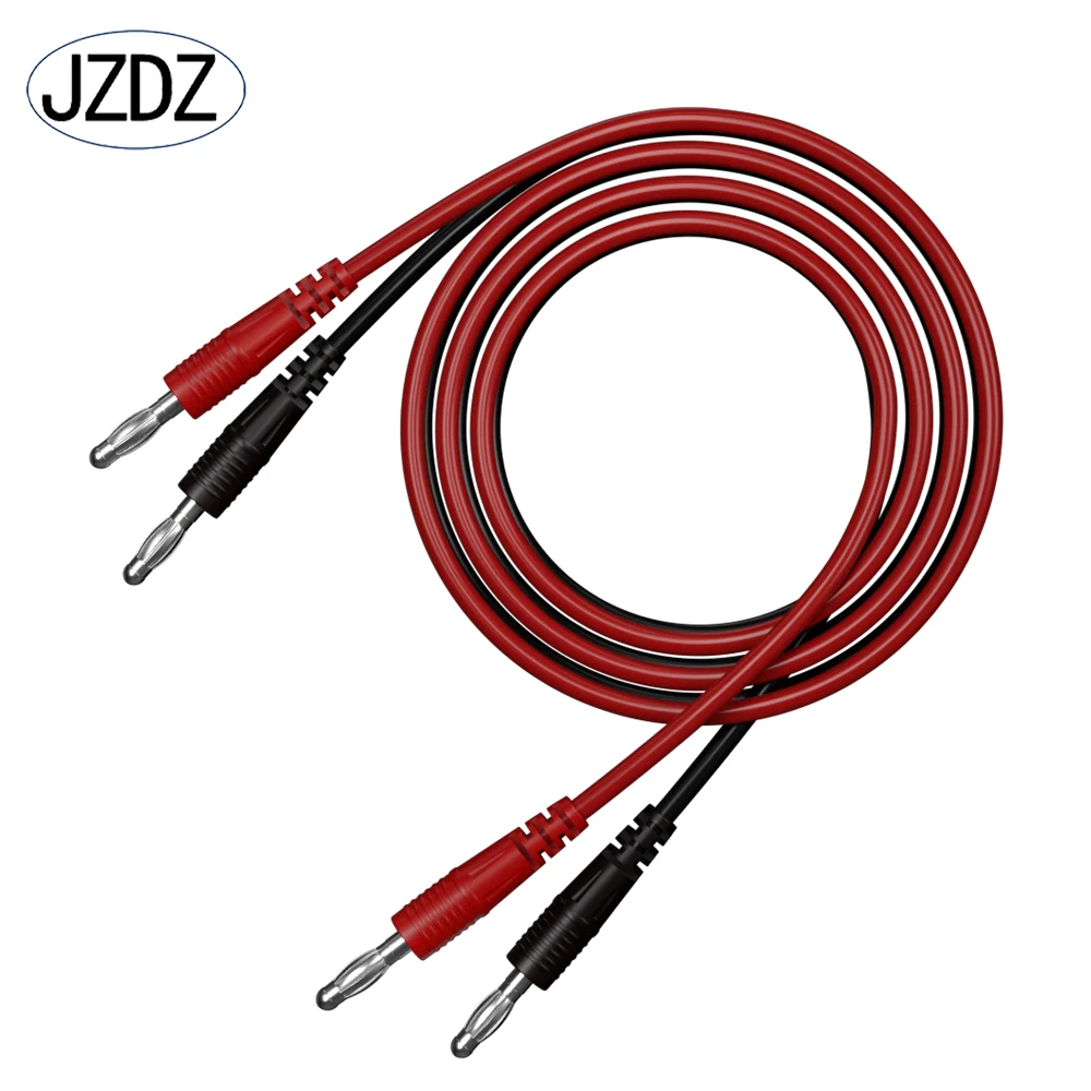 Jzdz-multi-meter Test Leads Fio de Linha de Cabo 100 cm Double Ends mm Banana Plug Conector Elétrico Ferramentas Faça Você Mesmo J.70055 Pcs
