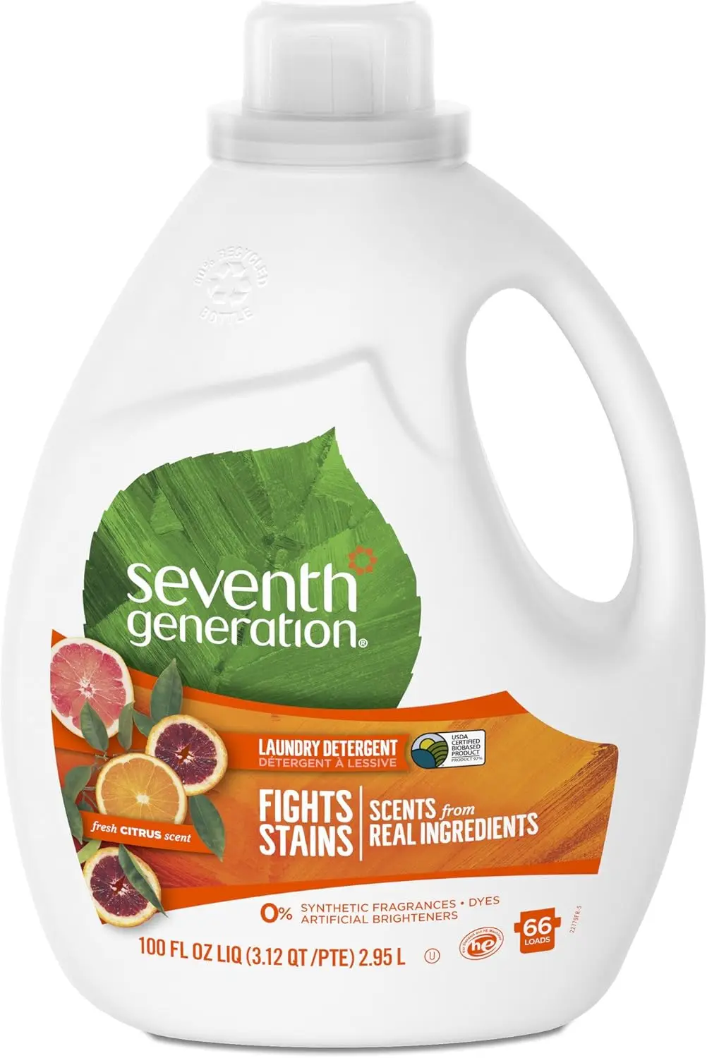 

Liquid Laundry Detergent, Fresh Citrus Scent, 90 oz (60 Loads)