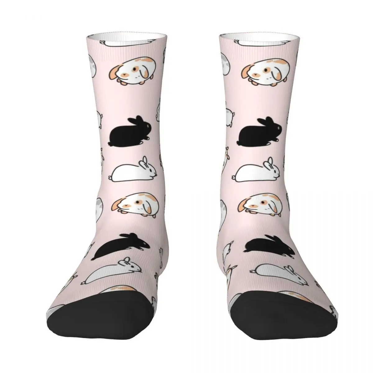 

Bunny Rabbits Socks Novelties with print Woman Socks Men's