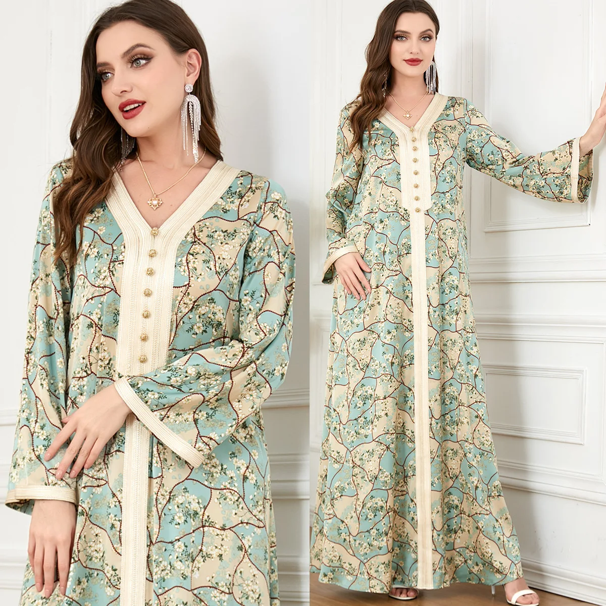 3220 vestido muçulmano para mulheres no outono maxi borboleta musulman 2025 vestido longo muçulmano robe abaya ramadan dubai luxo islam elegante