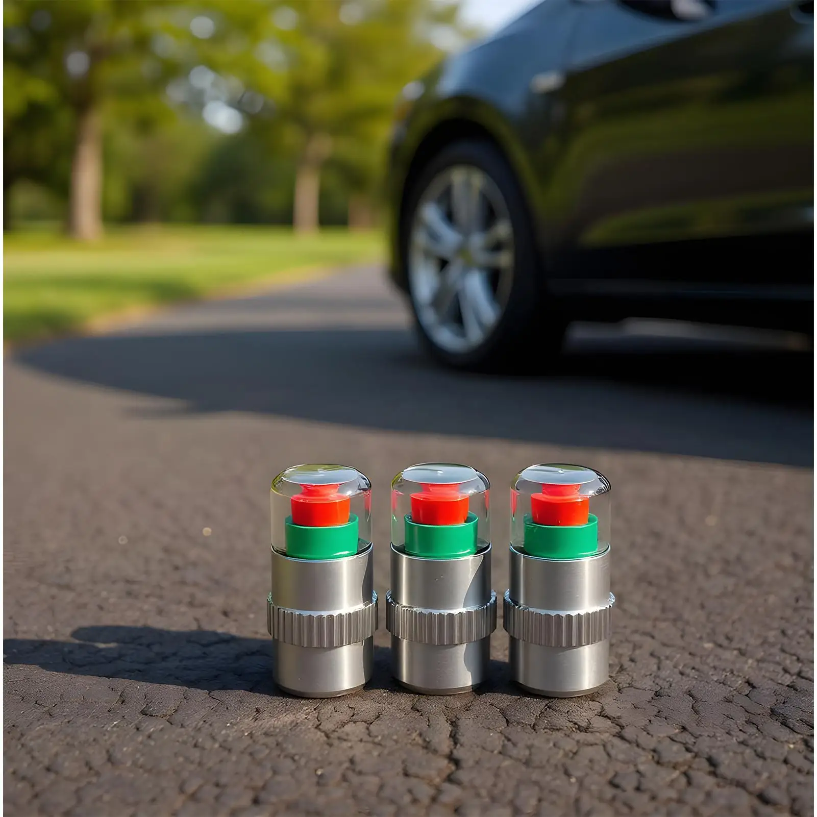 

Tyre Pressure Monitoring Alarm Car Motorbike Universal Wheel Valve Cap Tyres Pressure Indicator External Valve Detection Tool