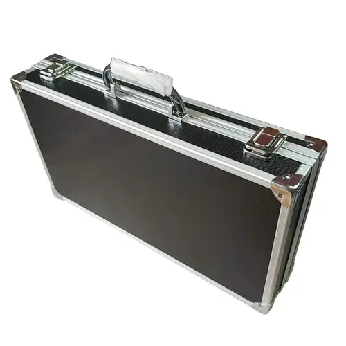 Imagen 2 del producto Estuche de transporte para micrófono, equipo de transmisión, estudio profesional, multicompartimento, duradero, resistente a impactos, Estuche de transporte de carcasa dura