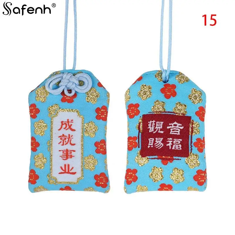 1pcs Classical Japanese Prayer Imperial Amulet Omamori Fortune Success WorkGod Of Wealth Maneki Neko Acdemic Kid Gift Pendant