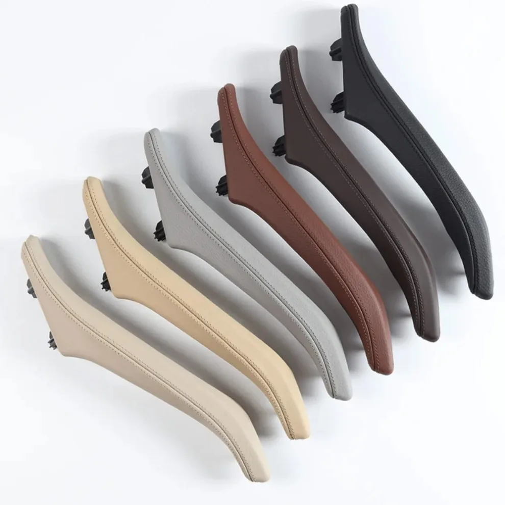4 PCS Interior Handle Assembly Auto Car Leather Pull Inner Handle Passenger Door Armrest Inner Handle For BMW 5 Series F18 F10