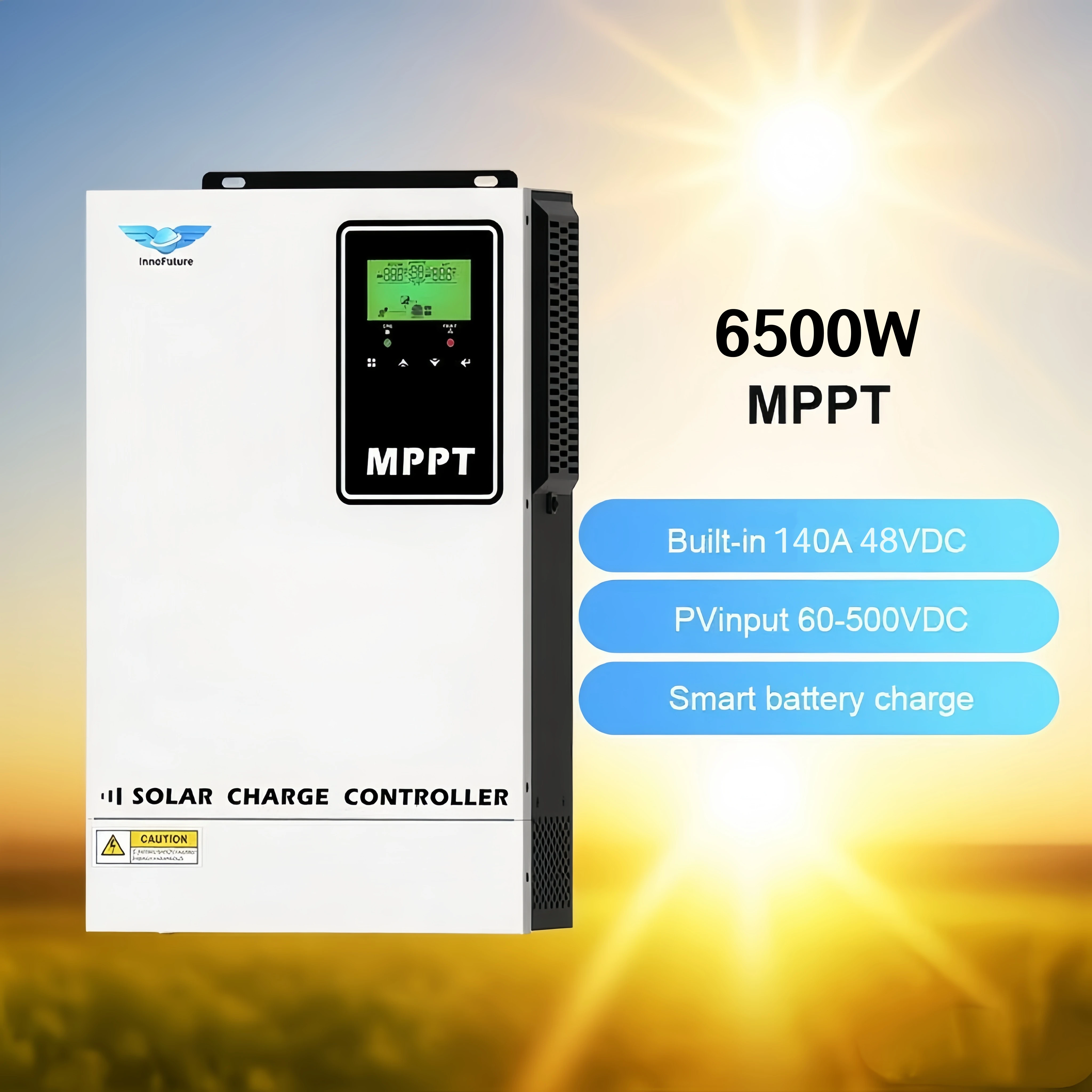 4.2KW 6.5KW 9.6KW MPPT Solar System Controller CE Certified 140A 500V Good Quality LCD Display 48V Rated Current Solar Charger