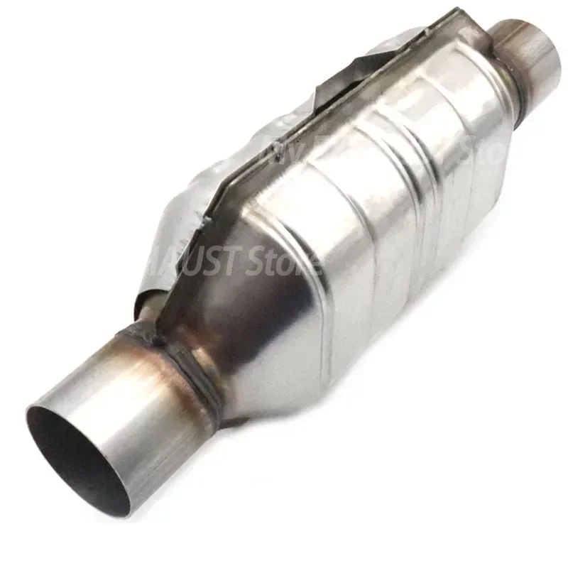 51mm 57mm EURO 1 Universal Car Catalytic Converter With 400 cpsi Ceramic Catalyst Protector Exhaust System Steel Muffler view 4