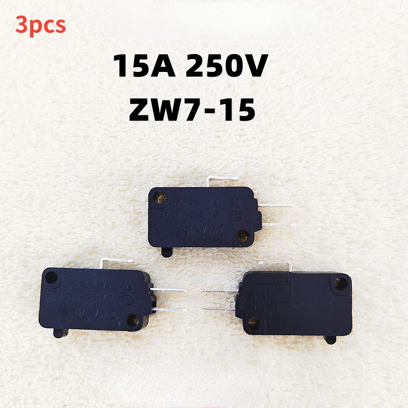 

3Pcs ZW7-15 for Microwave Oven 3-Plug Microswitch 15A 205V