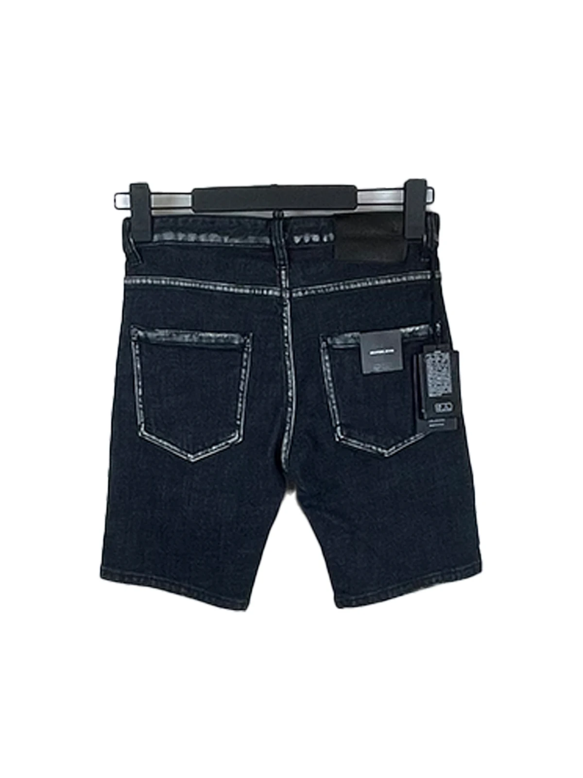 2024 Spring/Summer New D2 Jeans Trendy Men's Pentagram Pants Washed, Worn, Patched Small Feet Blue Denim Shorts for Men