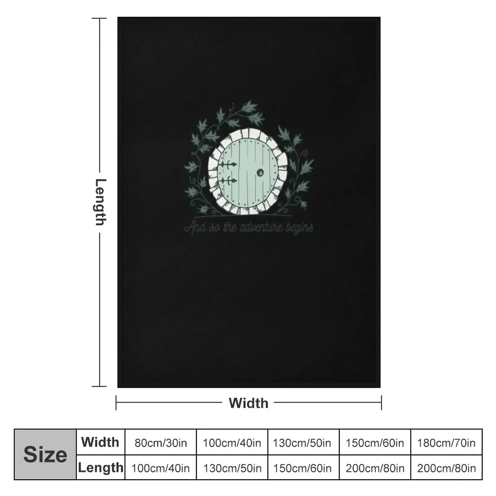 Baggins Door with Twigs ShirtsNew design 2021 Throw Blanket Hairys Sleeping Bag Luxury Brand Cute Blankets