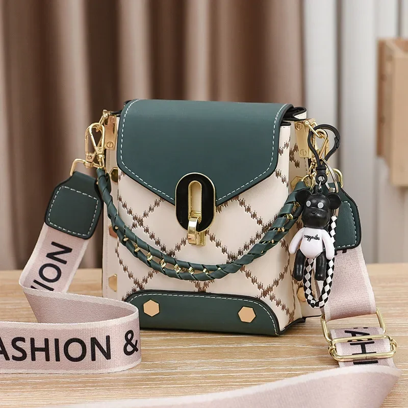 Summer New Bag Korean Style Simple Small Square Bag Fashion All-Match Shoulder Crossbody Fashion Mini Phone Bag Women\'s Bag