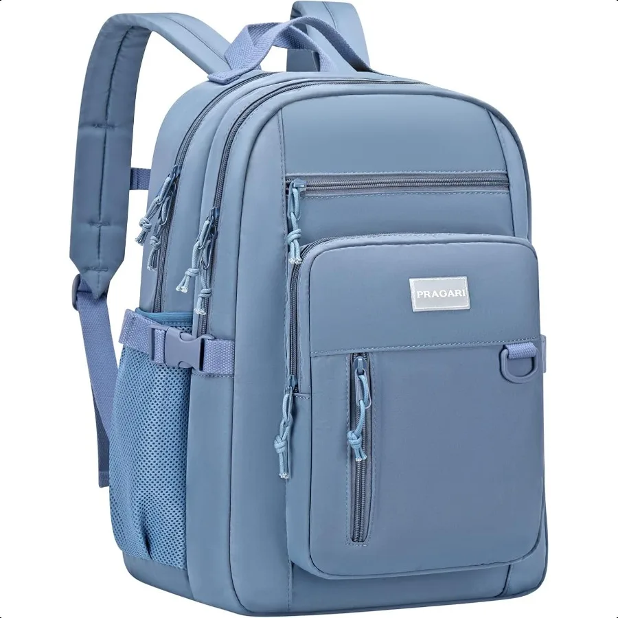 

Backpack for School Cute Aesthetic Blue Backpack Girls Student Bookbag Women Travel Lightweight Book Bag