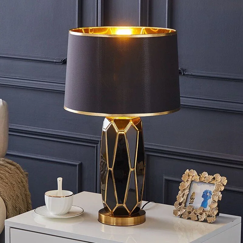 AFRA Contemporary ceramics Table Lamp luxurious Living Room Bedroom  Bedside Desk Light  Hotel engineering Decorative