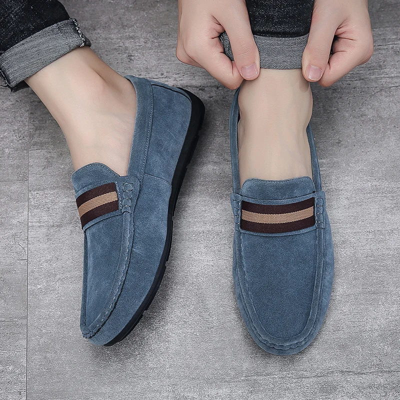 New Men Loafers Breathable Men Sneakers Casual shoes Men\'s flats Driving Shoes Soft Moccasins Boat Shoes