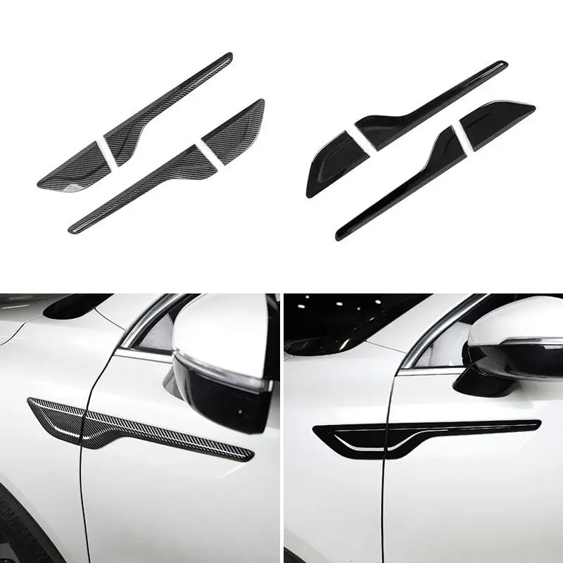 

Для Kia Sorento MQ4 2021-2026: накладка на боковую часть кузова, крышку багажника, крыло, декоративная накладка из АБС-пластика с текстурой карбона/глянцевым черным покрытием