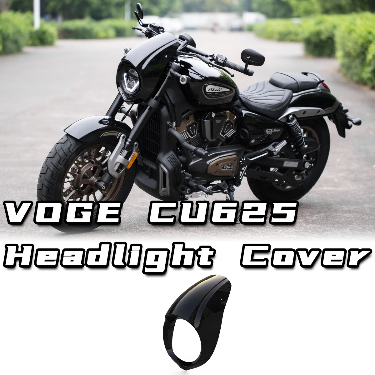 

Motorcycle Modification Parts Round Headlight Windscreen Cover ABS Plastic Screen Fairing Windshield For VOGE CU625