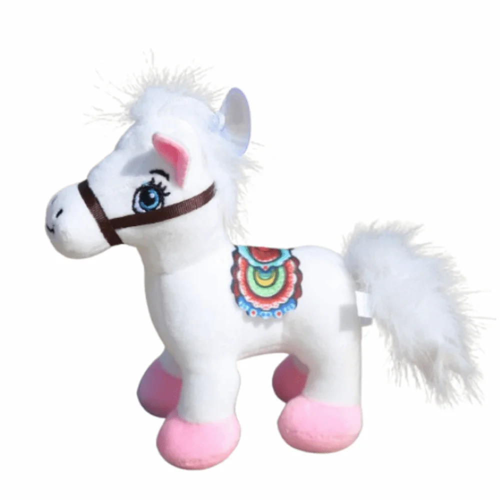 

Cute Stuffed Animal Horse Plush Toy Soft Year of The Horse Zodiac Horse Pendant Kawaii Simulation Pony Horse Plush Doll Toys