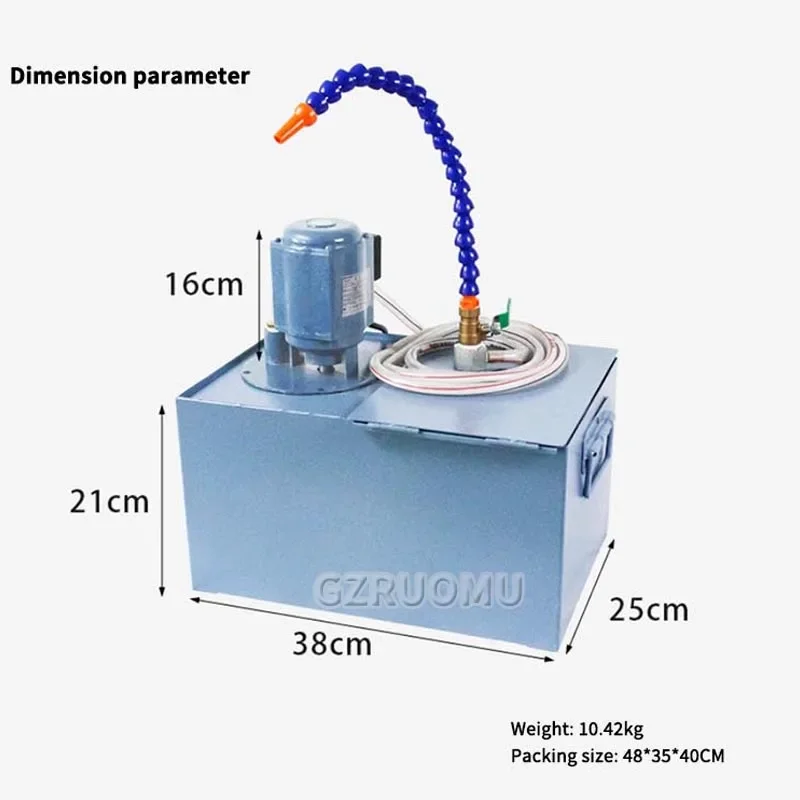 Cooling Water Tank Household Lathe Accessories Cooling System Cooling Water Pump Builtin Filter Double Shock Absorption 220v/90w