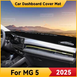 For MG5 MG 5 2025 Car Dashboard Cover Mat Non-slip Sun Shade Cushion Protective DashMat Pad ANti-UV Interior Accessories
