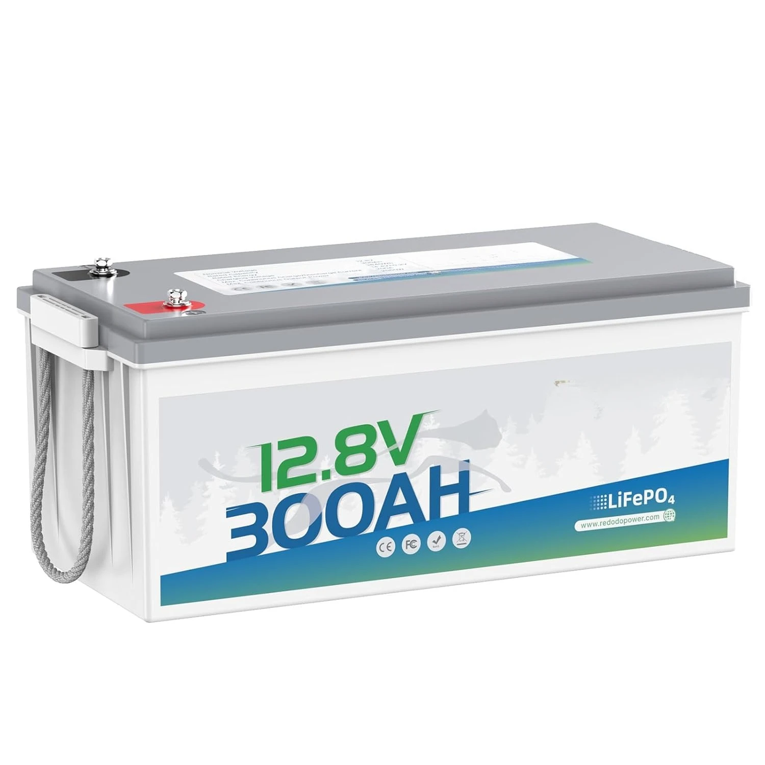 

Аккумулятор LiFePO4 12В 300Ач, макс. Мощность 2560 Вт, встроенный BMS 200А, 4000-15000 глубоких циклов и срок службы 10 лет, индивидуальная комплектация