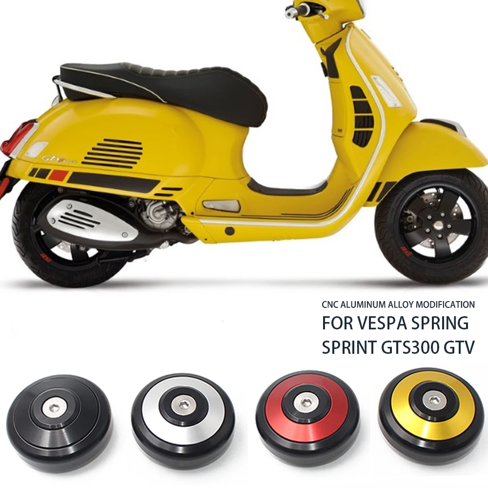 

Motorcycle CNC Left Front Wheel Cap For VESPA GTS 150 300 GTS SEPER 150 300 SPRINT 150 125 PRIMAVERA 125 150