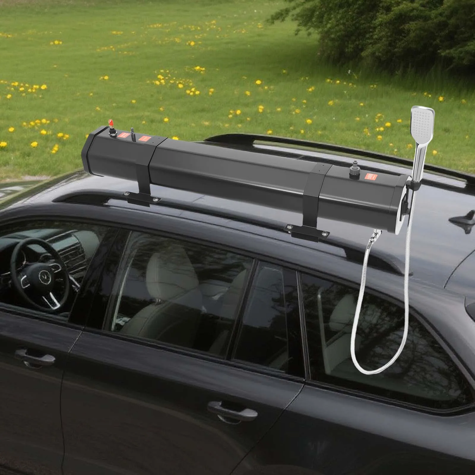 Portable Water Tank for Camping 30L Roof Rack Mount Road Shower, Outdoor Activities Water for roof crossbar luggage rack platform luggage rack roof tent roof luggage box roof luggage frame of SUVs sedans RVs trucks washing activities