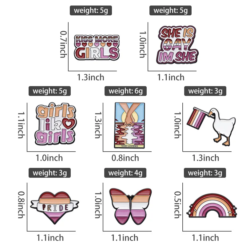 Эмалированные булавки для лесбиянок на заказ, броши для девочек в прямом эфире, значки на лацканах, ювелирные изделия для геев, подарок для любимых друзей