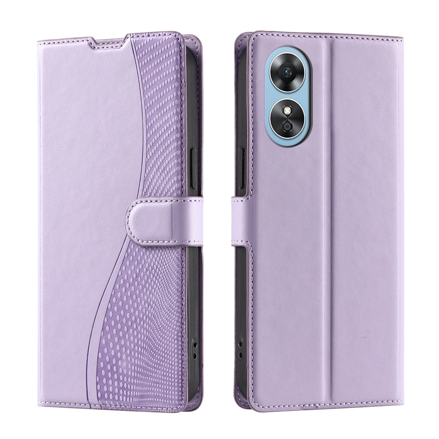 

For OPPO A98 5G / A15G / F23 5G / A38 4G / A18 4G / A58 4G phone case voltage polka dot flip cover leather case