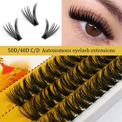 1box/60 bundles 50D fake eyelashes,imitation mink Individual Eyelash,Natural Thick lashes, Eyelash Extensions for make up