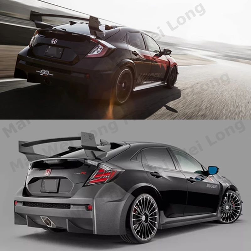 ホンダシビック用リアスポイラー,2016-2021 fk4 fk7 fk8,jdmモディフィ