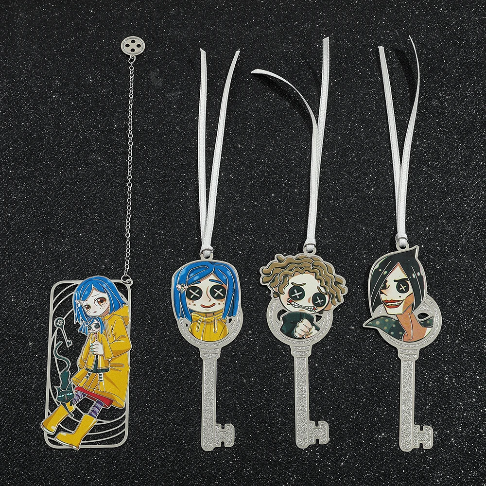 Disney Coraline & the Secret Door Figure Bookmarks for Women Men Teens Fans Book Lover Gifts Fan Book Marks Collection Supplies