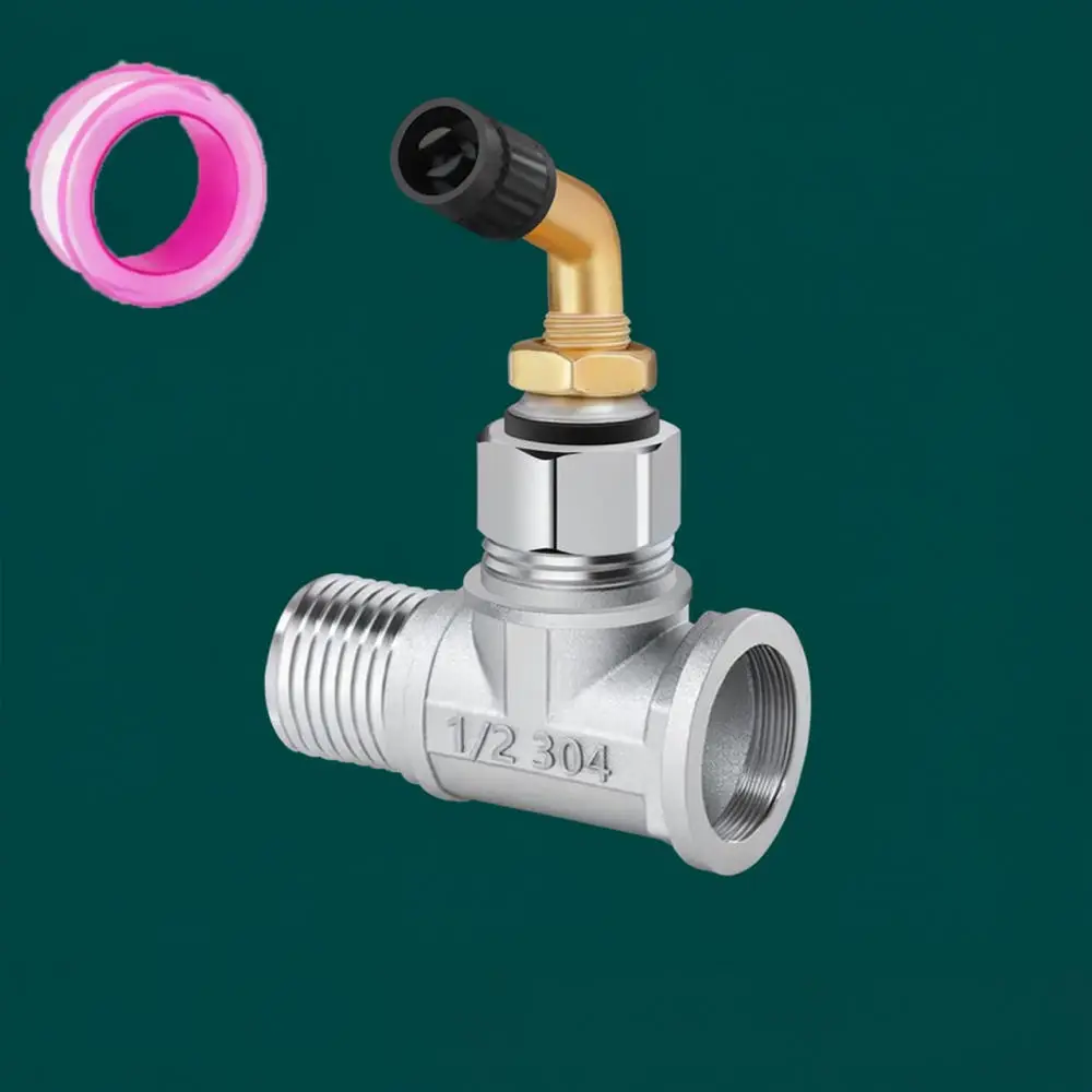 Outdoor Garden Faucet Freeze Prevention Joint Winter Water Pipe Drainage Connector Stainless Steel Hose Maintenance