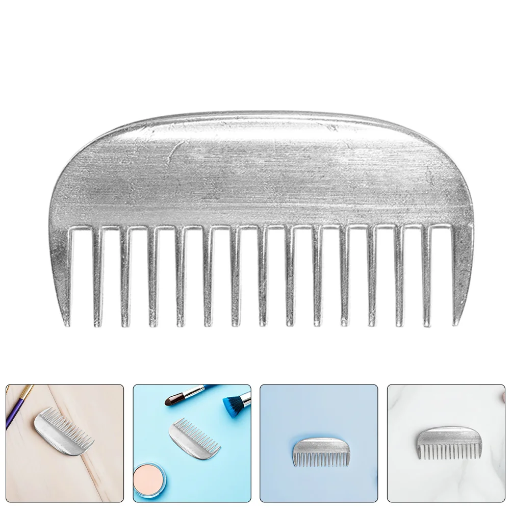

3Pcs Pet Grooming Comb Metal Wide Tooth Detangler for Cats Dogs Horses Smooth Polished Surface Anti Static Comfortable Handle