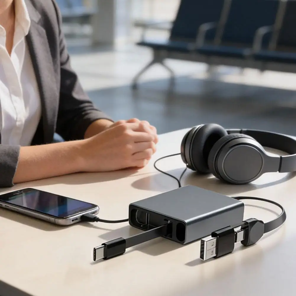 Retractable 3-In-1 …