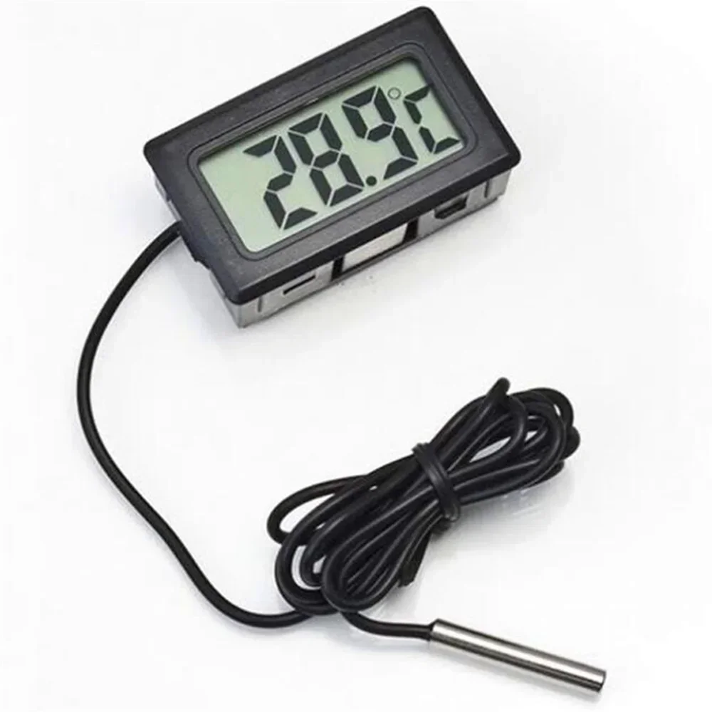 

FY-10 Mini LCD Digital Thermometer Aquarium Car Water Bath Temperature Tester Detector Monitor Embedded Temperature Sensor 1M